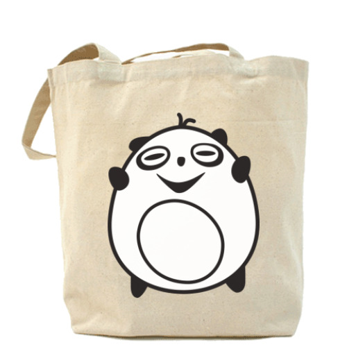 Сумка шоппер с принтом панда