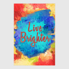 Постер 30 х 45 см 'Живи ярко'