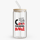 Банка с бамбуковой крышкой