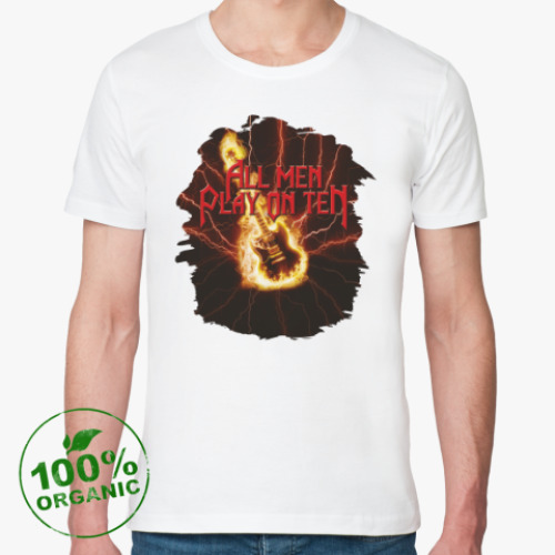 Футболка из органик-хлопка Manowar All Man play on Ten