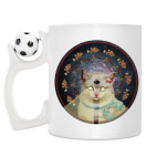 Кружка с футбольным мячиком