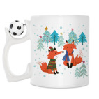 Кружка с футбольным мячиком