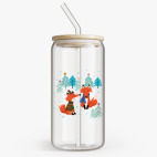 Банка с бамбуковой крышкой