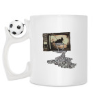 Кружка с футбольным мячиком