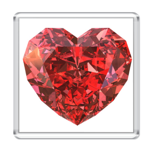 Магнит с принтом I love you - Любовь в сердце