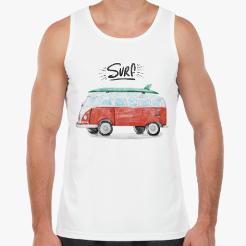 Майка с принтом Серфинг