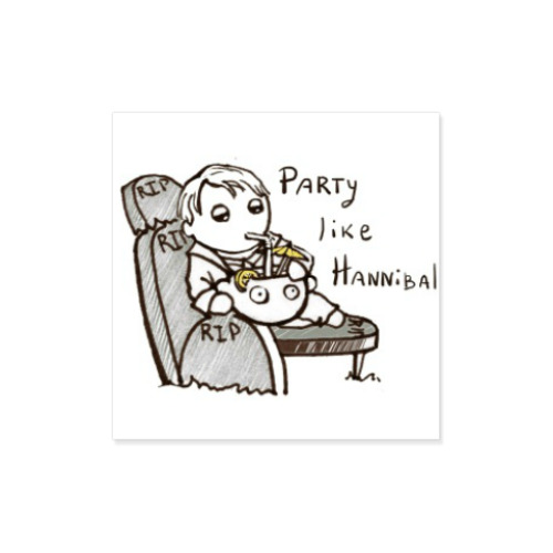Виниловые наклейки с принтом Party Like Hannibal ( Ганнибал )