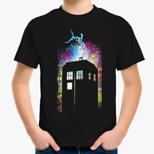 Детская футболка с принтом Тардис