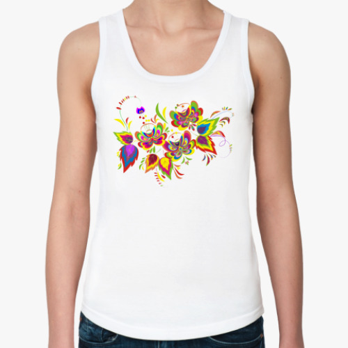 Женская майка с принтом flowers