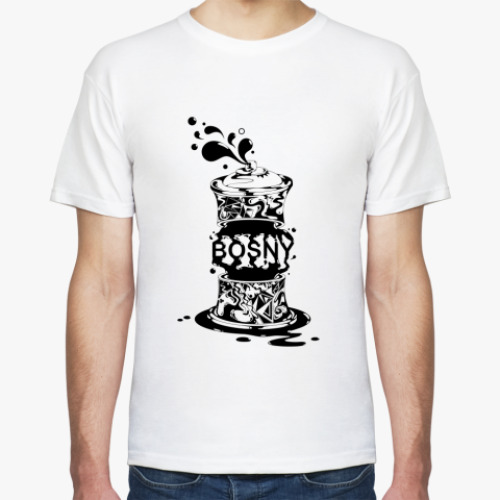 Футболка с принтом  Баллон с краской