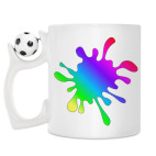Кружка с футбольным мячиком