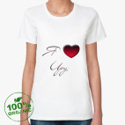 Женская футболка органик