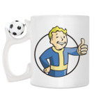 Кружка с футбольным мячиком