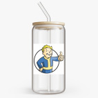 Банка с бамбуковой крышкой