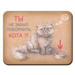 Ты не забыл покормить кота?!
