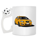 Кружка с футбольным мячиком