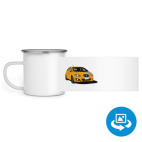 Кружка металлическая белая (круговая запечатка)