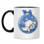 Кружка двухцветная