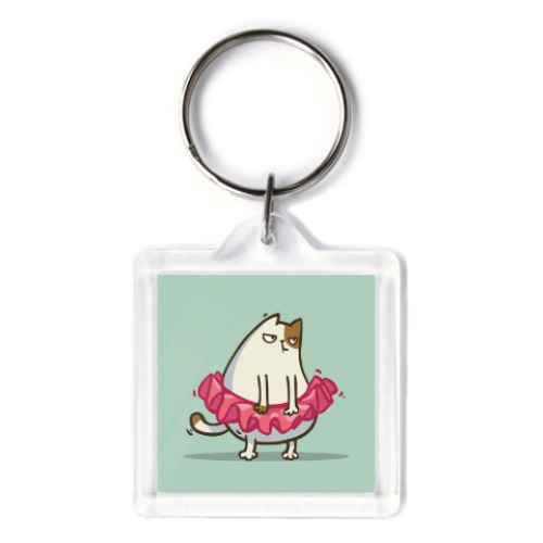 Брелок с принтом Пятничный Котик №1