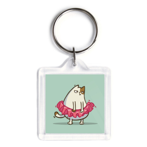 Брелок с принтом Пятничный Котик №1