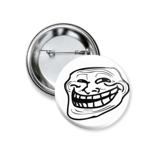 Значок 37мм TrollFace