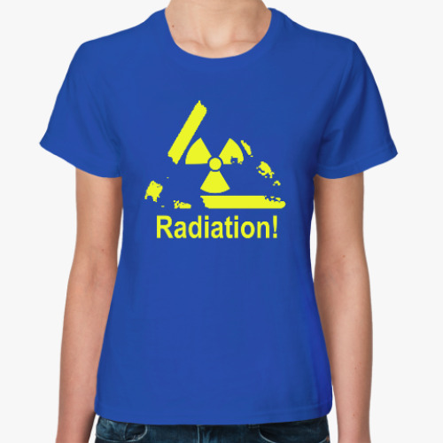 Женская футболка Radiation - Радиация
