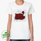 Женская футболка органик