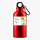 Металлическая бутылка 400 мл UV-DTF