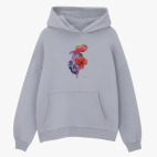 Толстовка худи оверсайз