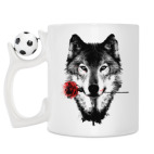 Кружка с футбольным мячиком