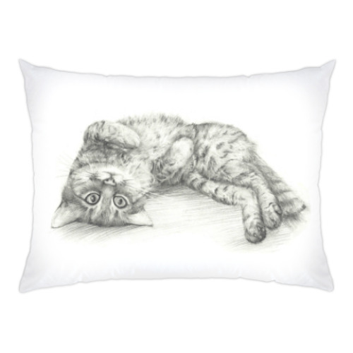 Подушка с принтом Кот