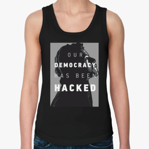 Женская майка с принтом Mr Robot - fsociety-E Corp