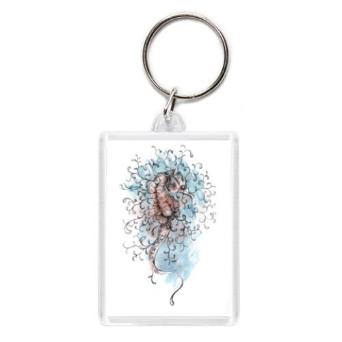 Брелок с принтом морской конек