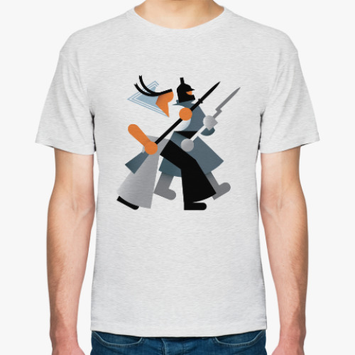 Футболка с принтом Красноармеец и матрос