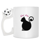 Кружка с футбольным мячиком