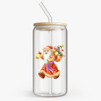 Банка с бамбуковой крышкой