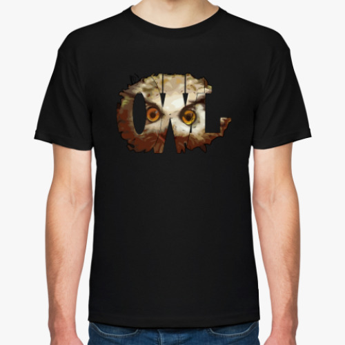 Футболка с принтом Сова. OWL