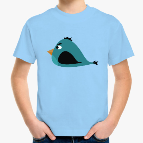 Детская футболка с принтом Злая птица