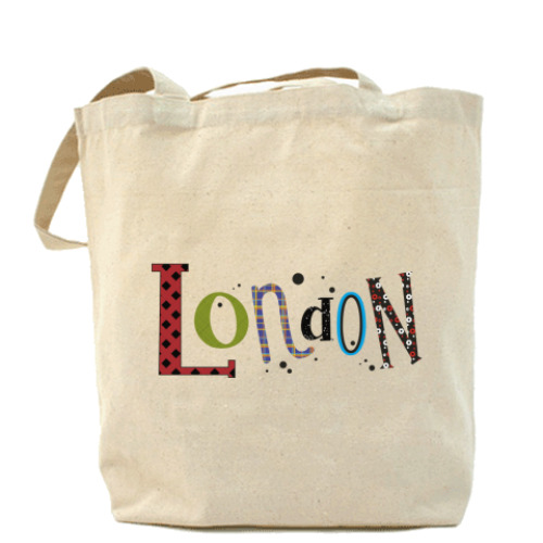 Сумка шоппер с принтом 'Лондон'