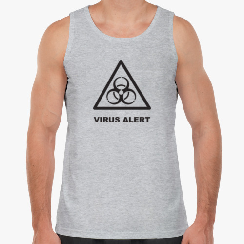 Майка с принтом Virus alert. Вирусная угроза