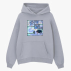 Толстовка худи оверсайз