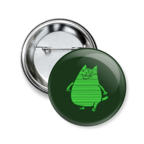 Значок 50мм с принтом Пипкот — Пятничный Котик №31