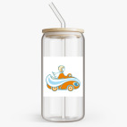 Банка с бамбуковой крышкой