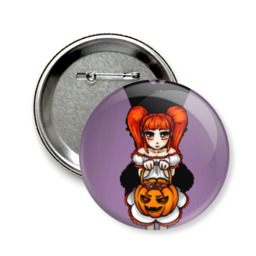 Значок 58мм с принтом Сладость или гадость