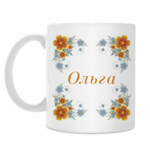Кружка с принтом Ольга
