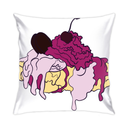 Подушка с принтом ice cream