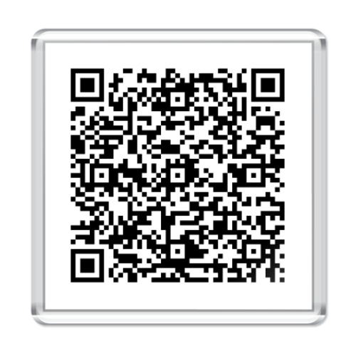 Магнит с принтом штрих-код