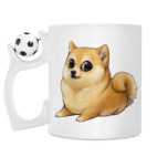 Кружка с футбольным мячиком