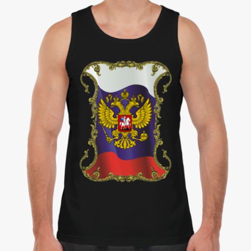 Майка с принтом Россия