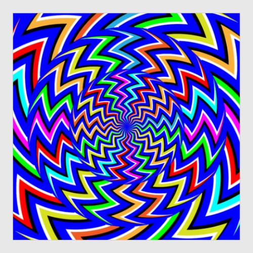 Постер с принтом Иллюзия движения